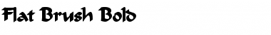 Download Flat Brush Font Download Flat Brush Font