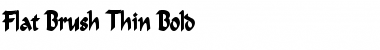 Download Flat Brush Thin Font Download Flat Brush Thin Font