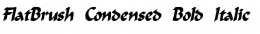 Download FlatBrush-Condensed Font Download FlatBrush-Condensed Font
