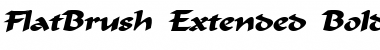 Download FlatBrush-Extended Font Download FlatBrush-Extended Font