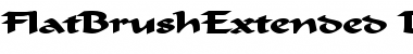 Download FlatBrushExtended Font Download FlatBrushExtended Font