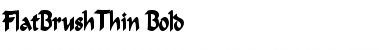 Download FlatBrushThin Font Download FlatBrushThin Font
