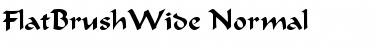 Download FlatBrushWide Font Download FlatBrushWide Font