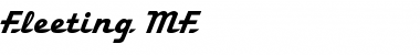 Download Fleeting MF Font Download Fleeting MF Font