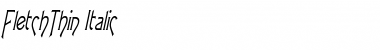 Download FletchThin Font Download FletchThin Font