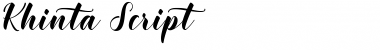 Download Khinta Script Font Download Khinta Script Font