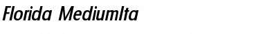 Download Florida-MediumIta Font Download Florida-MediumIta Font