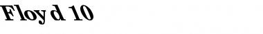 Download Floyd 10 Font Download Floyd 10 Font