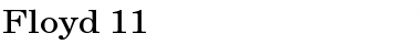 Download Floyd 11 Font Download Floyd 11 Font