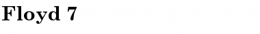 Download Floyd 7 Font Download Floyd 7 Font