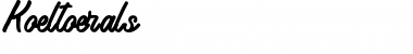 Download Koeltoerals Font Download Koeltoerals Font