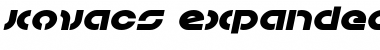 Download Kovacs Expanded Italic Font Download Kovacs Expanded Italic Font