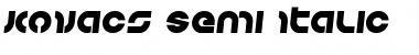 Download Kovacs Semi-Italic Font Download Kovacs Semi-Italic Font