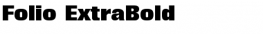 Download Folio-ExtraBold Font Download Folio-ExtraBold Font