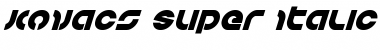 Download Kovacs Super-Italic Font Download Kovacs Super-Italic Font