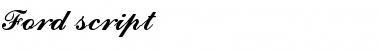Download Ford Script Font Download Ford Script Font
