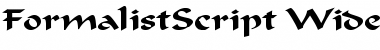 Download FormalistScriptWide Font Download FormalistScriptWide Font