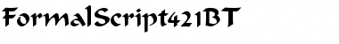 Download FormalScript421BT Font Download FormalScript421BT Font