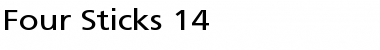 Download Four Sticks 14 Font Download Four Sticks 14 Font