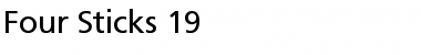 Download Four Sticks 19 Font Download Four Sticks 19 Font