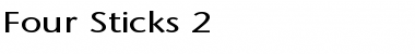 Download Four Sticks 2 Font Download Four Sticks 2 Font