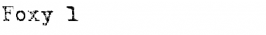 Download Foxy 1 Font Download Foxy 1 Font