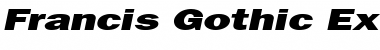 Download Francis Gothic Extended Font Download Francis Gothic Extended Font