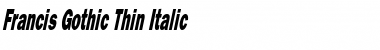 Download Francis Gothic Thin Font Download Francis Gothic Thin Font
