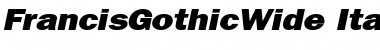 Download FrancisGothicWide Font Download FrancisGothicWide Font