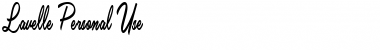 Download Lavelle Personal Use Font Download Lavelle Personal Use Font