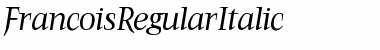Download FrancoisRegularItalic Font Download FrancoisRegularItalic Font