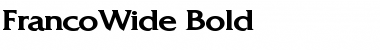 Download FrancoWide Font Download FrancoWide Font