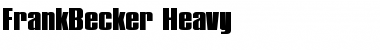 Download FrankBecker-Heavy Font Download FrankBecker-Heavy Font