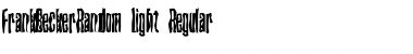 Download FrankBeckerRandom-Light Font Download FrankBeckerRandom-Light Font
