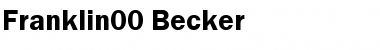 Download Franklin00 Becker Font Download Franklin00 Becker Font