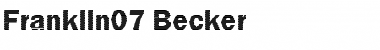 Download Franklin07 Becker Font Download Franklin07 Becker Font