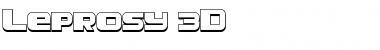 Download Leprosy 3D Font Download Leprosy 3D Font