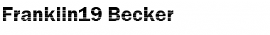Download Franklin19 Becker Font Download Franklin19 Becker Font