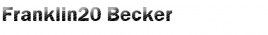 Download Franklin20 Becker Font Download Franklin20 Becker Font
