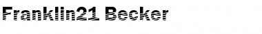 Download Franklin21 Becker Font Download Franklin21 Becker Font