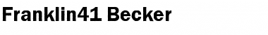 Download Franklin41 Becker Font Download Franklin41 Becker Font