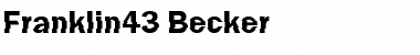 Download Franklin43 Becker Font Download Franklin43 Becker Font