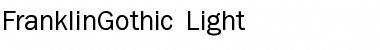 Download FranklinGothic-Light Font Download FranklinGothic-Light Font