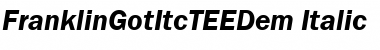 Download FranklinGotItcTEEDem Font Download FranklinGotItcTEEDem Font