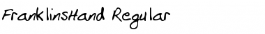 Download FranklinsHand Font Download FranklinsHand Font