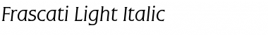 Download Frascati-Light Font Download Frascati-Light Font