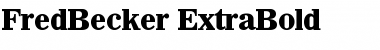 Download FredBecker-ExtraBold Font Download FredBecker-ExtraBold Font