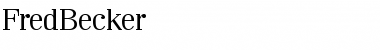 Download FredBecker Font Download FredBecker Font