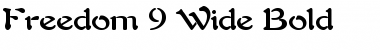 Download Freedom 9 Wide Font Download Freedom 9 Wide Font