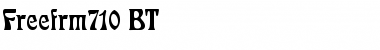 Download Freefrm710 BT Font Download Freefrm710 BT Font